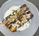 Zucchini recipe topped with PremOla Granola