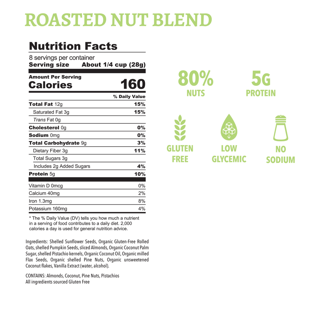 Roasted Nut Blend Granola 8oz