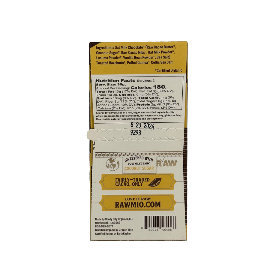 Rawmio Hazelnut Quinoa Crunch Bark